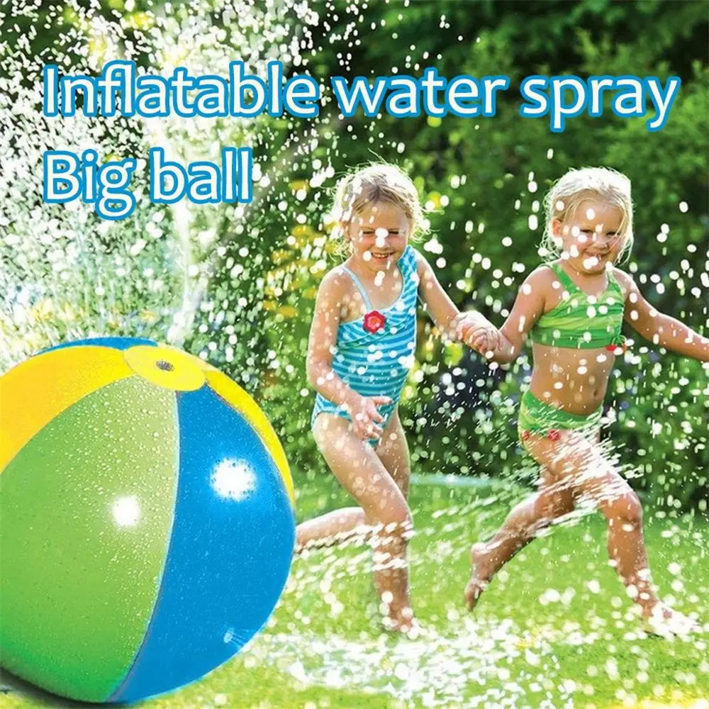 

Spray Ball 30in-Diameter Inflatable Sprinkler Water Ball Outdoor Fun Toy