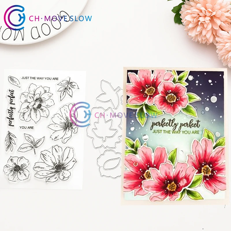 

CH PERFECTLY PERFECT Metal Cutting Dies and stamps DIY Scrapbooking Card Stencil Paper Handmade Album Wedding Decor
