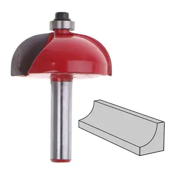 

8mm Shank Chamfer Bevel Edging Router Bit Bearing Sharpening Molding Cove Wood Cutting Tool