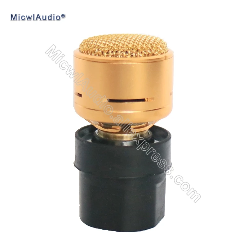 

Replacement Metal Gold Color Dynamic Cartridge Microphone Capsule Clear Vast High Sound Quality