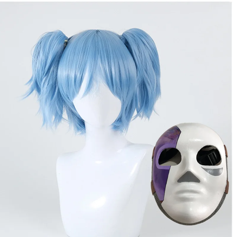 

2019 Game Sally Face Cosplay Mask Sally Masks and wig Sallyface Cosplay Wig props Accessories Party Costume Masks