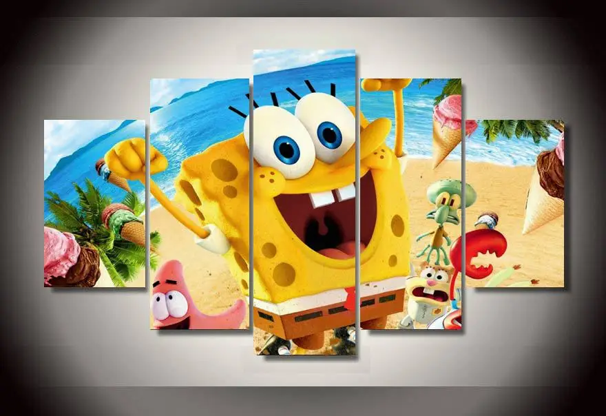hd printed cartoon spongebob