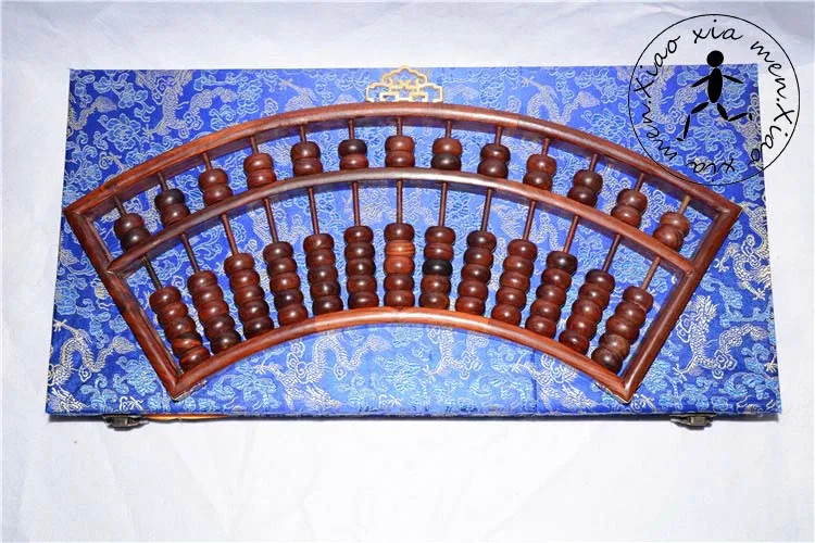 

High quality wood Abacus Professional Chinese old soroban Tool In Mathematics docration crafts with box x057