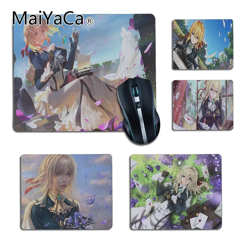 MaiYaCa violet evergarden аниме девушка резиновая мышь прочный Настольный коврик для мыши DIY