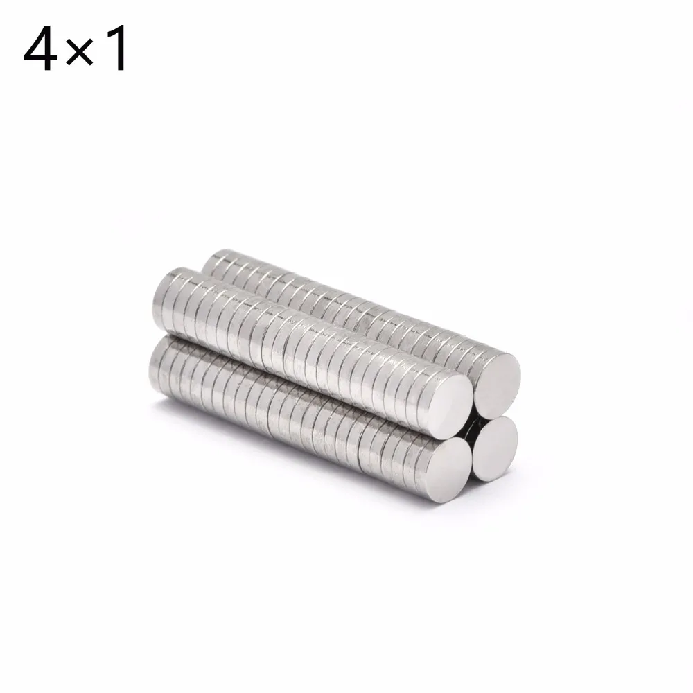 50pcs 4 x 1mm Round Tiny Neodymium Disc Craft Models Disk N50