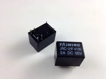 

50pcs Miniature PCB Relay JRC-21F 4100 DC 5V 6 Pins
