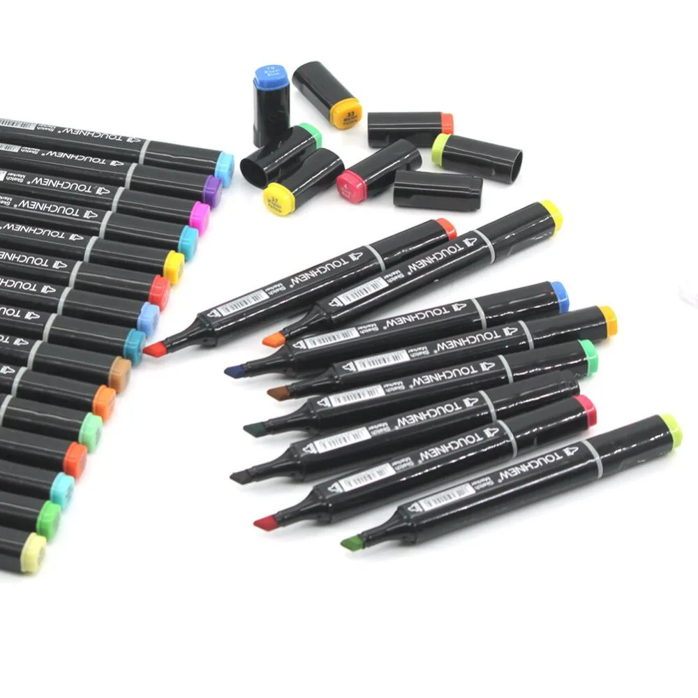

Dual Headed Oily Alcoholic Marker Set Stationery architecture Pen School Painting Drawing Manga Sketch Markers Pen