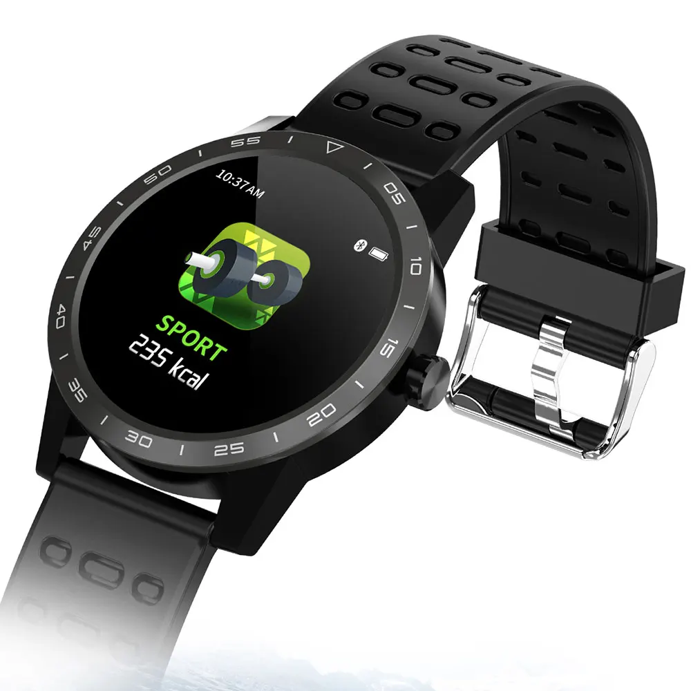 MK06 Bluetooth Smart Watch 1.3 Inch TFT Screen Blood Pressure Heart Rate IP67 Waterproof Fitness Tracker Smart Wristwatch