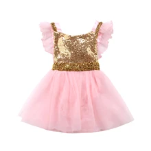 Платья принцессы для девочек с цветочным рисунком для маленьких детей вечерние Свадебные Кружева Тюль Туту платья-комбинезоны Размеры 0-24 м