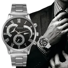 Новинка, мужские часы, Великолепная Мода, Relogio Masculino, кристалл, нержавеющая сталь, кварцевые, Топ бренд, военные аналоговые Мужские наручные часы, P20