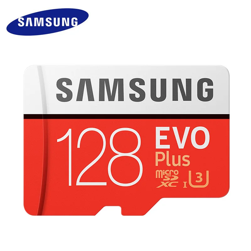 Оригинальная карта памяти SAMSUNG Micro SD, 16 ГБ, 32 ГБ, 64 ГБ, 128 ГБ, 256 ГБ, EVO+ Class 10, TF, флеш-карта Micro, с розничной упаковкой