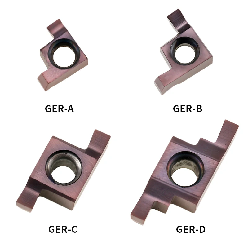

10pcs GER100 GER150 GER200 GER250 GER300 A B C D Inside Groove Carbide Turning Inserts Blade Suit for Grooving Turning Tools