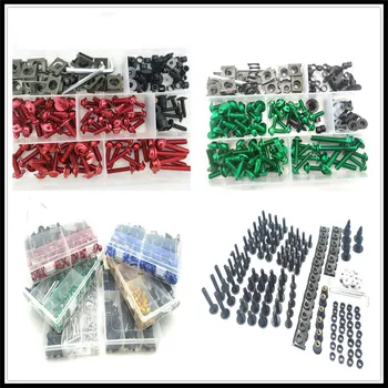 

Motorcycle Fairing Body Bolts Kit Spire Screw Nuts set Clips for Kawasaki NINJA 300 250R ZX636R ZX6RR 400R