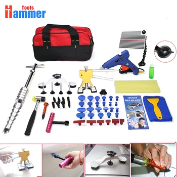 

PDR Tools Paintless Dent Repair Tools slide hammer Removal Dent Puller Tool Kit Reflector Board