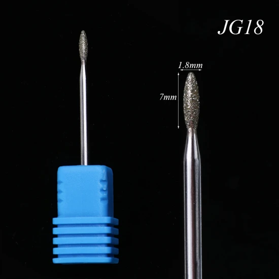 1 шт. алмазные сверла для ногтей, электрические напильники, фрезы для кутикулы, маникюрные аксессуары для педикюра, инструменты для дизайна ногтей, TRJG18-31 - Цвет: JG18