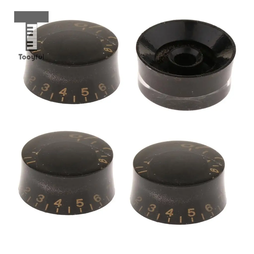 4pcs Guitar Button Metric 7mm Speed Control Knob Switch for LP Les Paul Electric Guitar