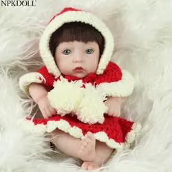 NPKDOLL 10 ''25 см Reborn силиконовые детские дешевые игрушки для куклы Девочки вечерние вечеринка подарки для детей день рождения ребенок на ночь