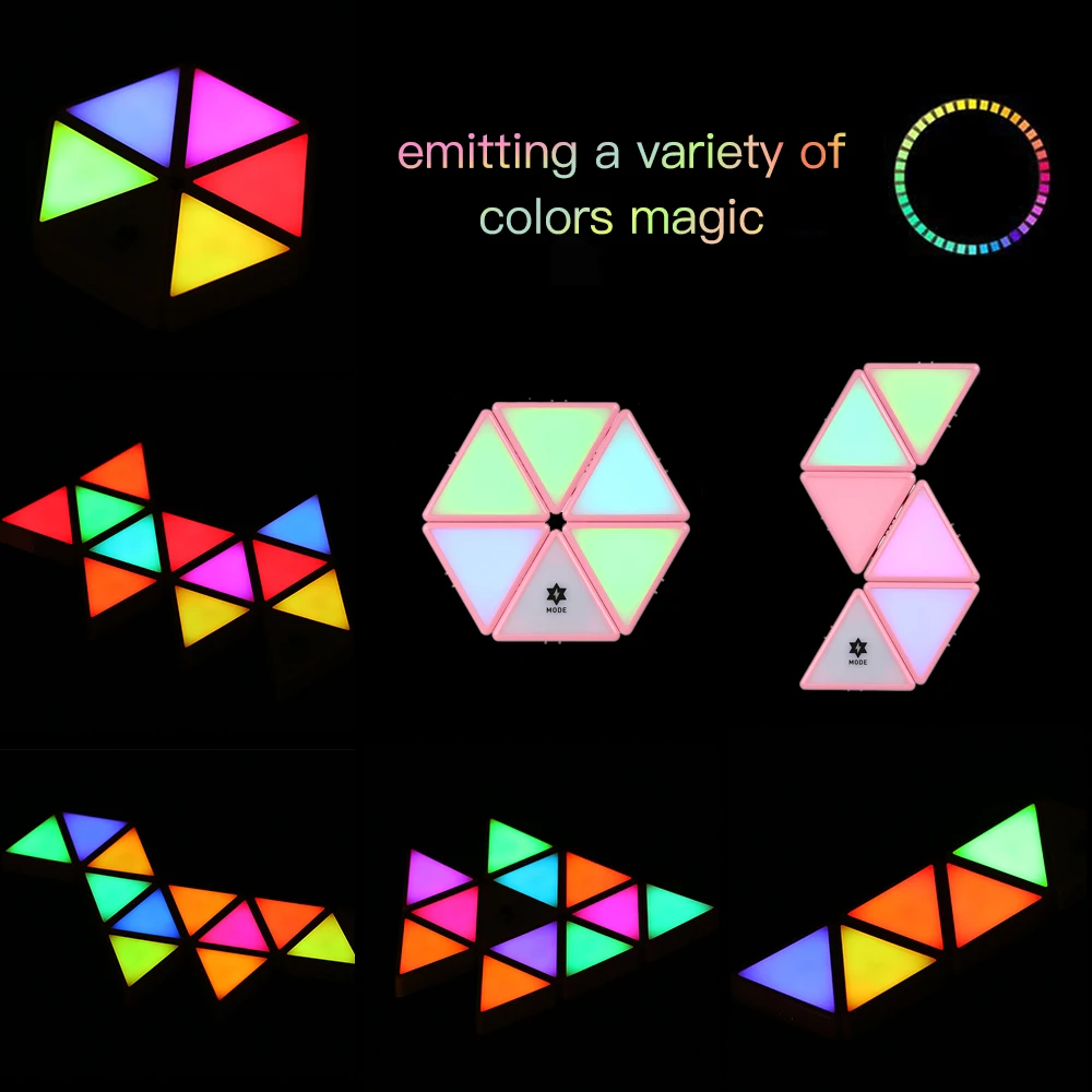 

Novelty DIY Light Smart Mini Building Chameleon Blocks Funny Educational Toy Brick Lights with Magnetic Connected Lighting