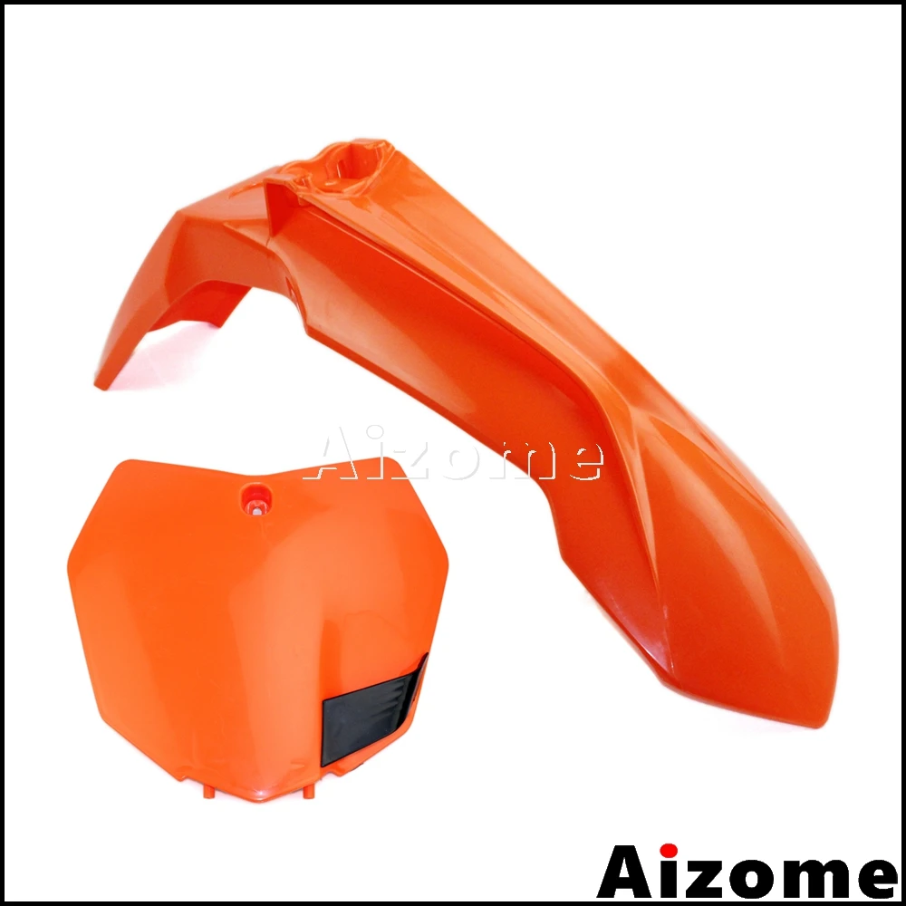 

Motorcycle Dirt Bike Front Fender Mudguard Number Plate For KTM SXF SX XCW XC EXC XCF 85 125 150 250 300 350 450 500 2013-2016