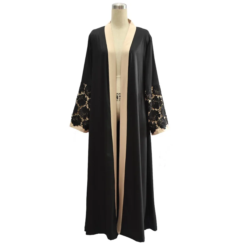 Новое поступление модные мусульманские взрослых кружево абайя Арабская Мода Турция Ближний Восток исламский кардиган платье музыкальный