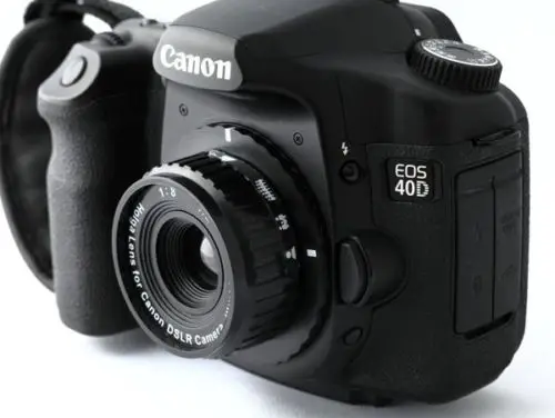 NEW Holga HL-C 60 mm f/8.0 Lens For Canon DSLR SLR Camera Black