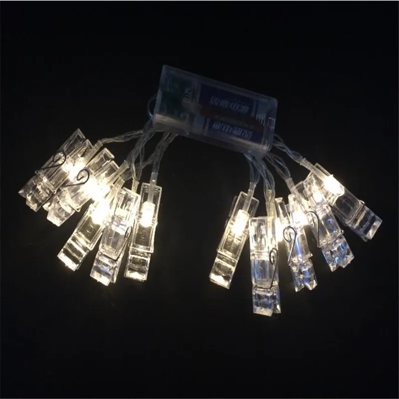 Luz Conduzida da Corda 1.5 m mini 10 clipe Utilização : Feriado