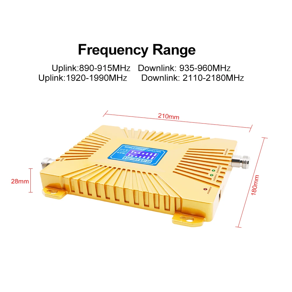 ЖК дисплей GSM 900 4G 1800 МГц двухдиапазонный ретранслятор LTE усилитель для телефона