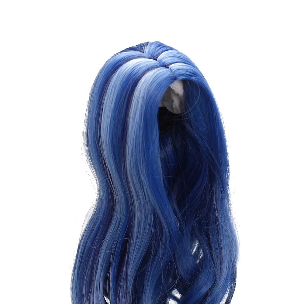 Заводской заказ 10-11 "средний пробор длинные кудри куклы парики сделано для AG 18" американские куклы Королевский синий кукла аксессуары