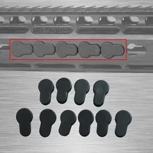 10 шт.(1 лот) винтовка KeyMod Rail резиновая вставка протектор Заглушки для Freefloat KeyMod Rail RPR черный/Загар принадлежности для охоты