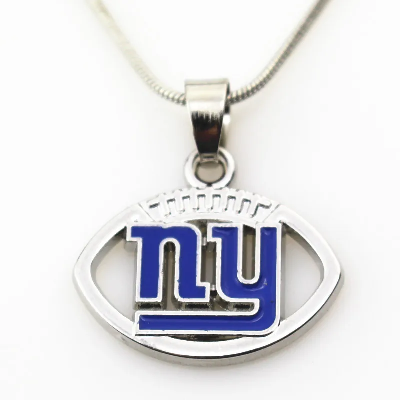 10pcs/lot Giants USA Team Football sports necklace pendant Charms
