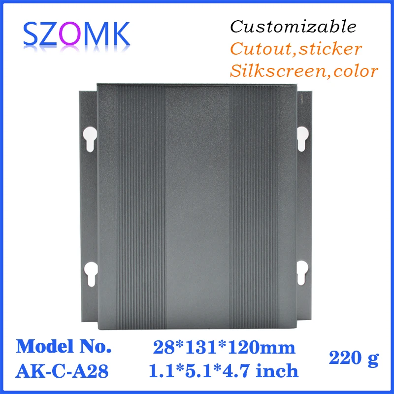 4 pcs 28*131*120mm split body extruded aluminum device enclosure for pcb design wall mounted GPS tracker profile case | Обустройство