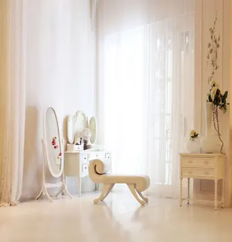 

TR 8x8FT White Wooden Wall Curtain Window Backdrop Makeup Table Sunshine Custom Photo Studio Backdrop Background Vinyl Cloth