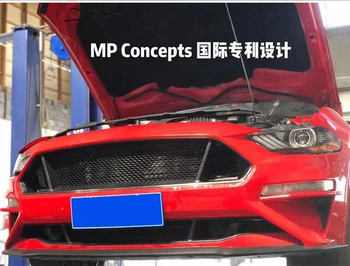 

Fit for Ford Mustang 2018 cellular network grille upgrading in the middle and lower network grill grilles