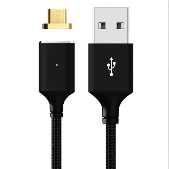 

Magnetic Nylon Braided Fast Charging Cable For Samsung GALAXY S6 Edge G9250 S4 mini Magnetic Quick Charge Android USB Date Cable