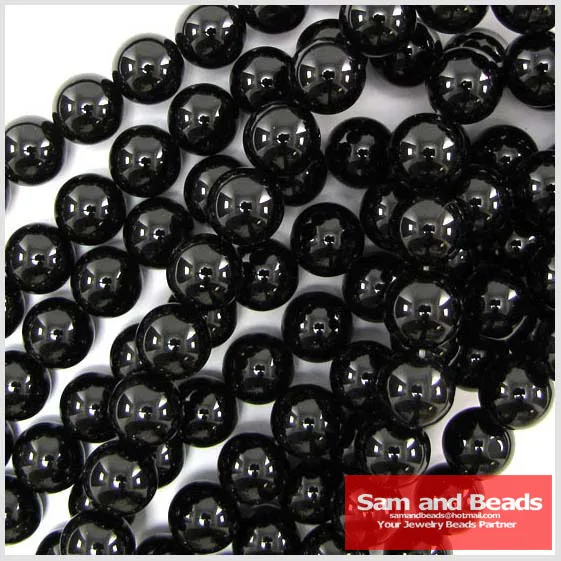 

Free shipping 120pcs/Lot 10MM Nature Black Onyx Agata Stone Beads for Jewelry Making OAB01