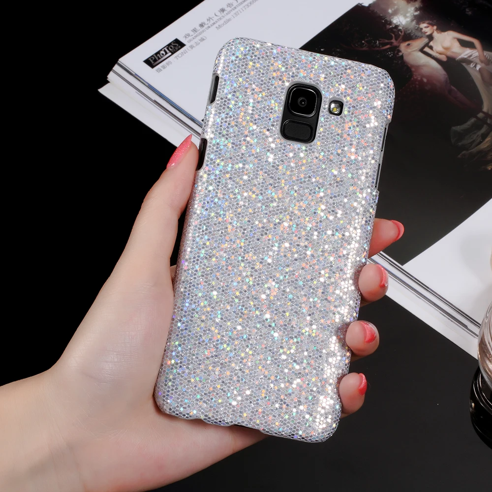 Dulcii для Samsung Galaxy J6 (2018) кожаный чехол с покрытием пластик легкий Чехол блеск |