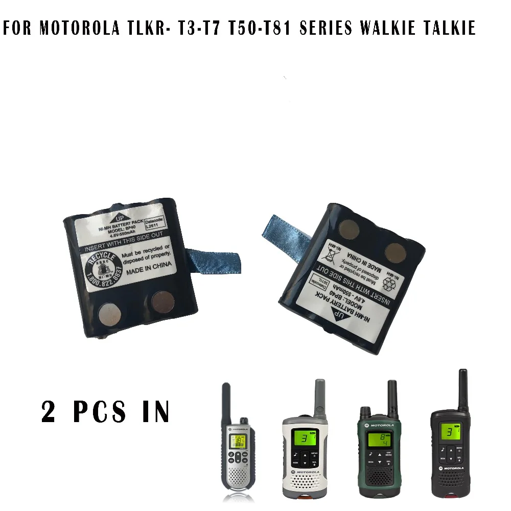 2PCS Two Way Radio IXNN4002A Battery 550mAh 4 8v For Battery For MIDLAND G223 G225 G226