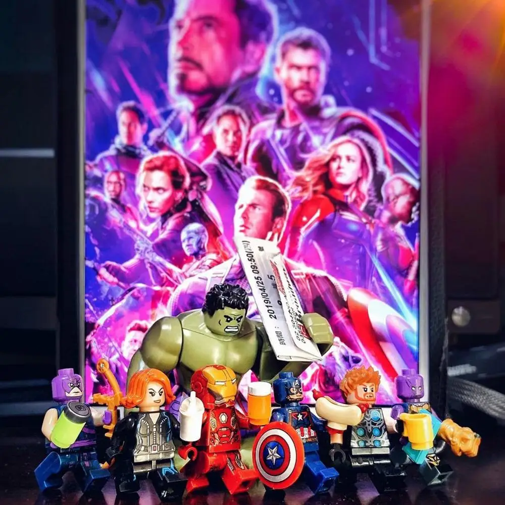 

Legoed marvel super heroes avengers endgame thor SET hulkbuster thor Iron Man thanos brinquedos model Mini brick Figures KID TOY