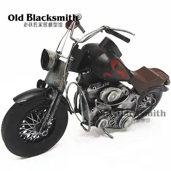 

Handmade Metal Model Zakka Classic Haley Motorcycles Iron Motorbike Models Craft for Man Gift Business Gifts Home Bar Decoration
