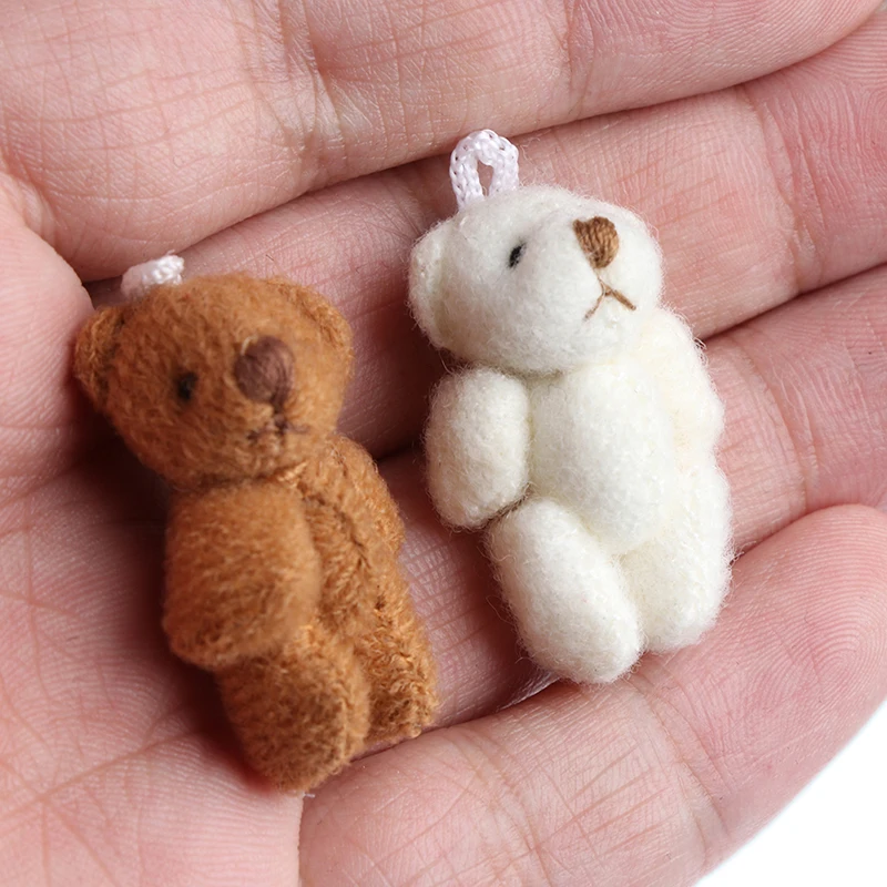 1 шт. 1/12 кукольный домик Миниатюрные аксессуары Kawaii маленькие медведи плюшевые