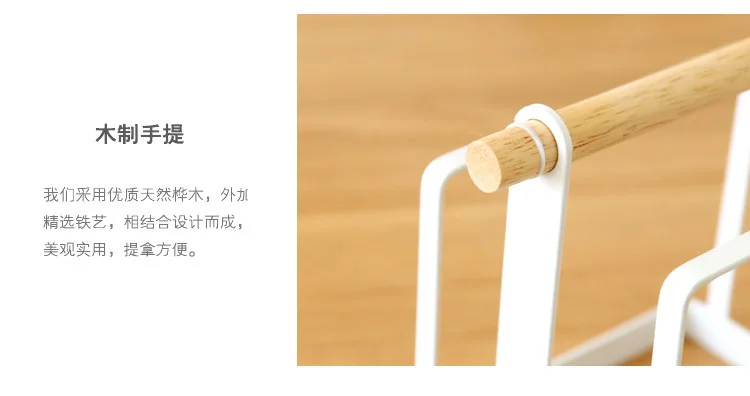 Японский стиль разделочная доска двойной кухонный слой разделочная доска стеллаж для хранения многофункциональный железный горшок