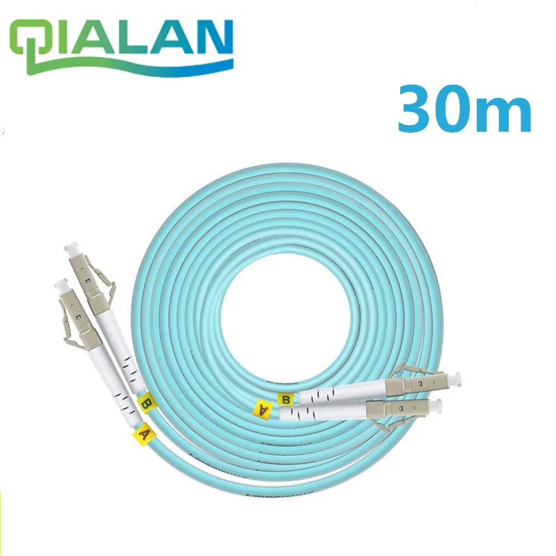 

30m LC SC FC ST UPC OM3 Fiber Optic Patch Cable Duplex Jumper 2 Core Patch Cord Multimode 2.0mm Optical Fiber Patchcord