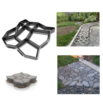 

DIY Plastic Paving Mould Garden Pavement Concrete Mold path maker mold manually paving cement brick stone road Paving stone Mold