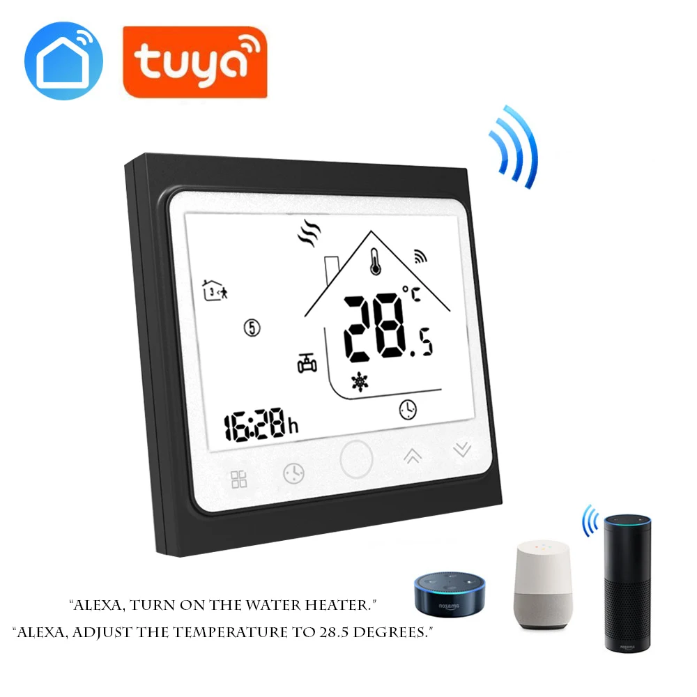 Us 38 0 5 Off Tuya App Smart Phone Control Wifi Thermostat For Floor Water Heating Digital Room Temperature Regulator Antifreeze In Smart