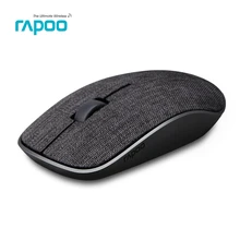 Новинка Rapoo 3500Pro тканевая оптическая беспроводная мышь USB Игровые мыши с мягкой тканевой крышкой Супер тонкий портативный для ноутбука компьютера