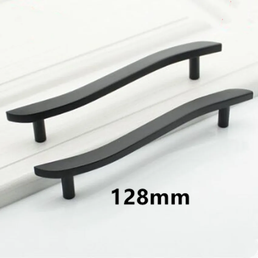 

10pcs modern simple fashion black furniture handles antique black kitchen cabinet drawer dresser wardrobe door handles pulls 5"