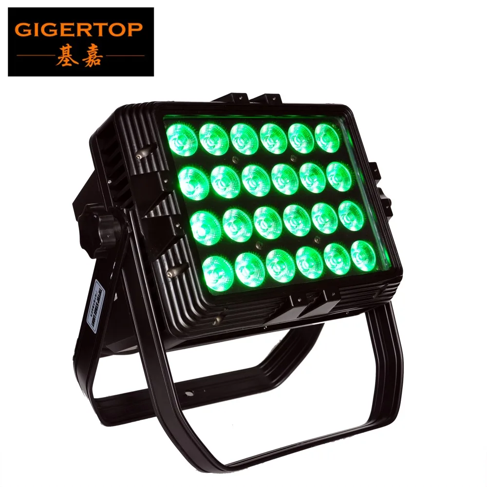 

Gigertop TP-W2418 24 x 18W RGBWA UV 6IN1 Square Shape Led Wall Washer Light Tyanshine Leds 24pcs High Power Waterproof IP65 Rate