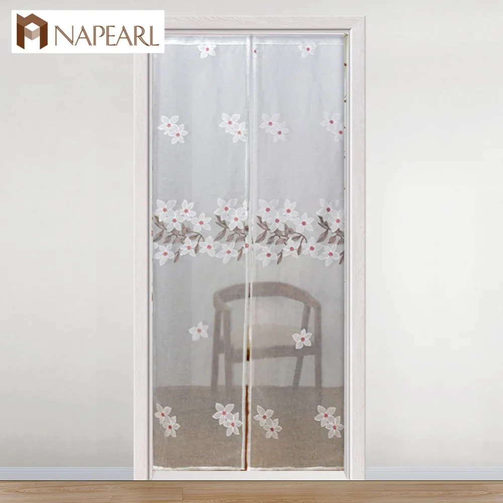 Прозрачные тюлевые занавески NAPEARL с цветочной вышивкой жаккардовые для спальни |