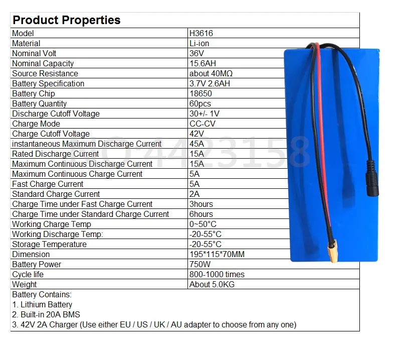 Clearance Free Customs Tax Hot Sale 750W 36V 16AH Lithium Battery for Electric Bike 36V 16AH 15AH Battery with PVC Case 20A BMS 2A Charger 2 Clearance Free Customs Tax Hot Sale 750W 36V 16AH Lithium Battery for Electric Bike 36V 16AH 15AH Battery with PVC Case 20A BMS 2A Charger 2