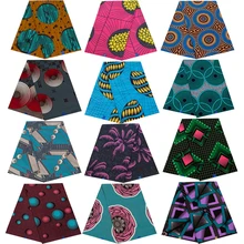 Анкара Африканский батик с принтами pagne настоящий голландский воск узор ткани хлопок лучшее качество швейный материал для вечернего платья 6 ярдов